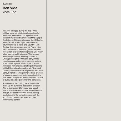 Vocal Trio (Vinyl)