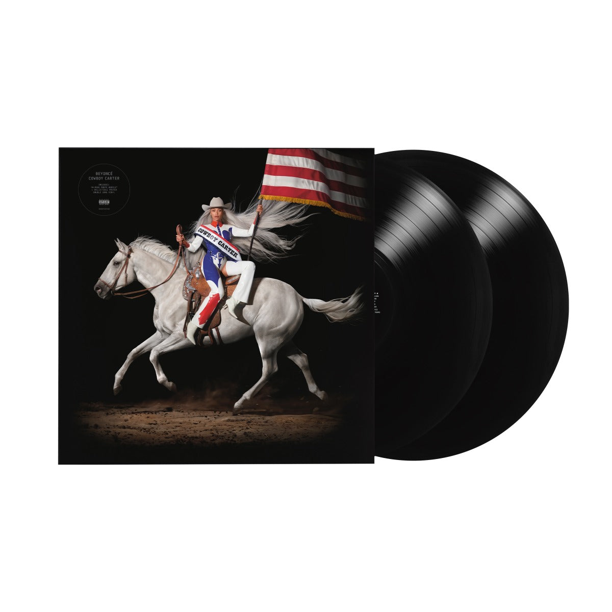 Vinilo oficial de Beyonce Cowboy Carter [Contenido explícito] (vinilo de 180 gramos, libreto, póster) (2 LP) [Discos y LP]