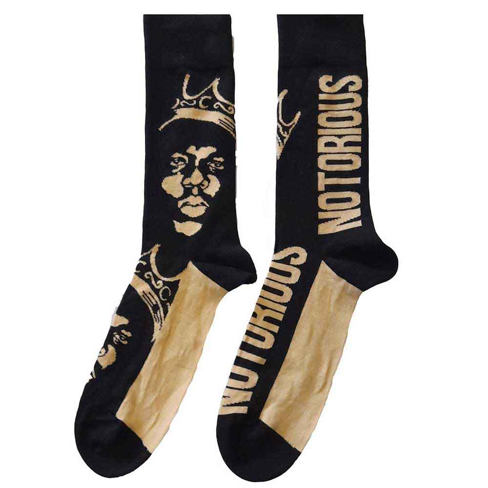 Calcetines con corona dorada de Biggie Smalls