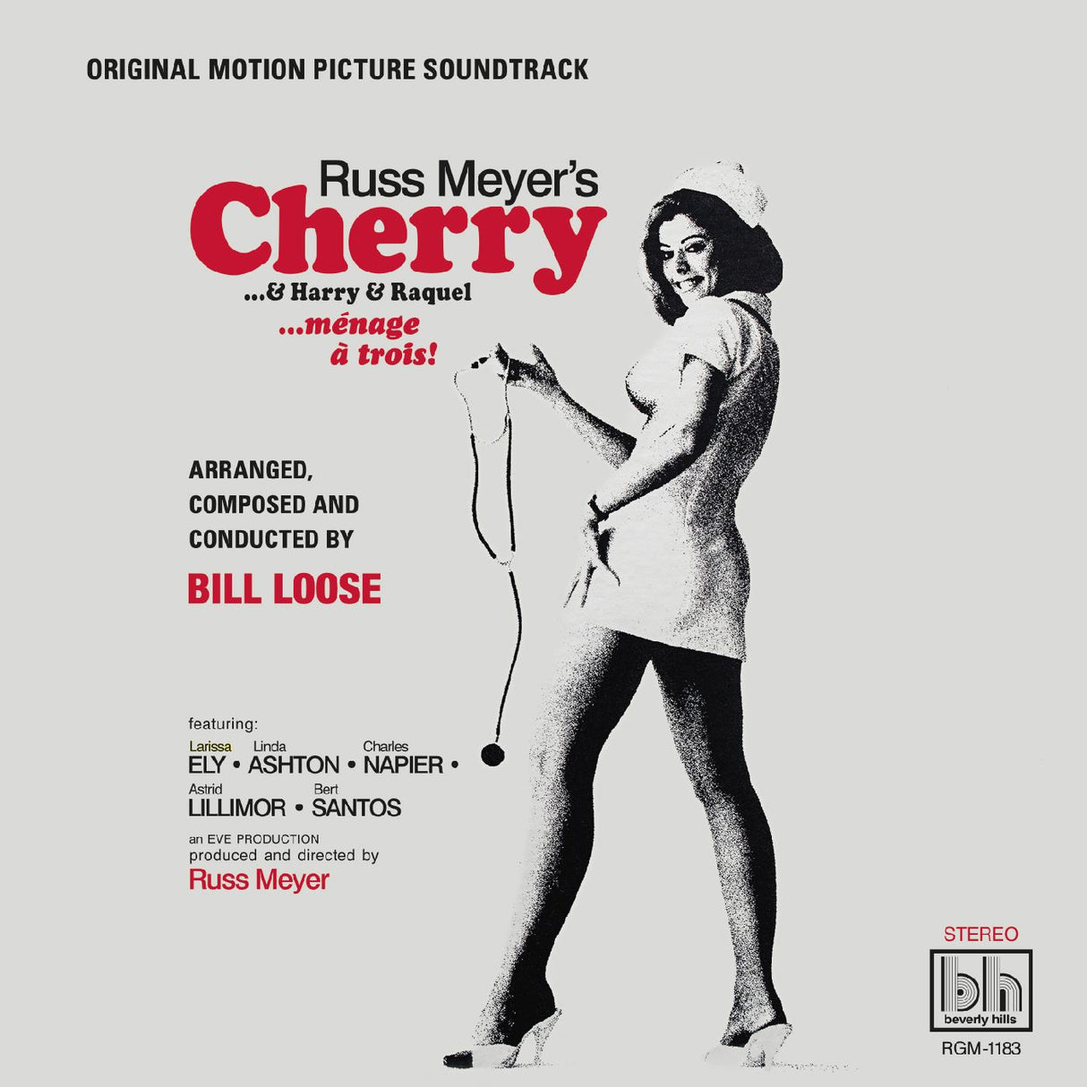 Russ Meyer‚Äôs Cherry‚Ä¶& Harry & Raquel (Original Motion Picture Soundtrack) (White with Black Swirl Vinyl) (Vinyl)