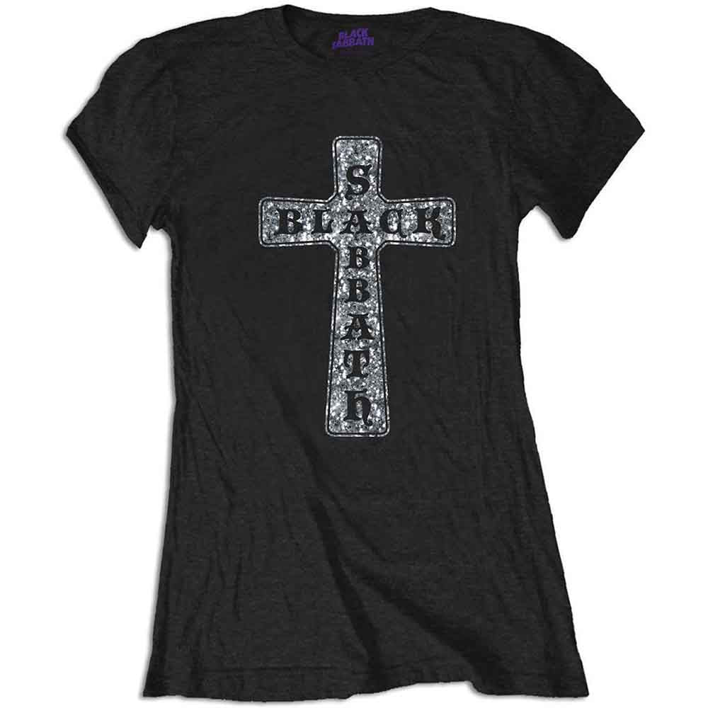 Camiseta de manga corta con la cruz de Black Sabbath