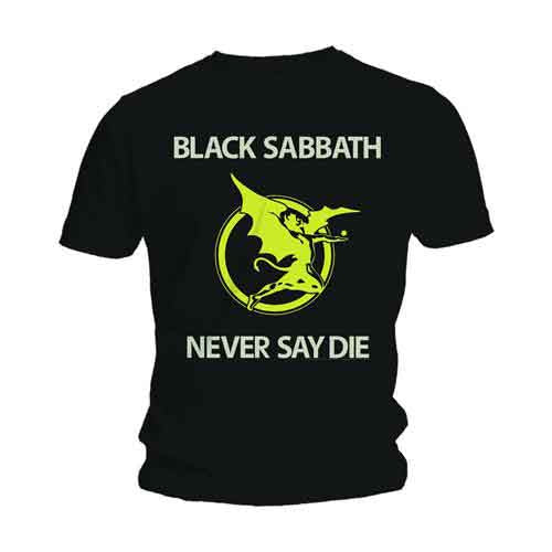 Camiseta de Black Sabbath Never Say Die