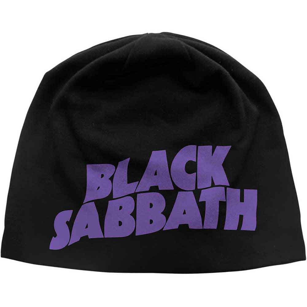 Gorro con estampado de JD y logotipo morado de Black Sabbath