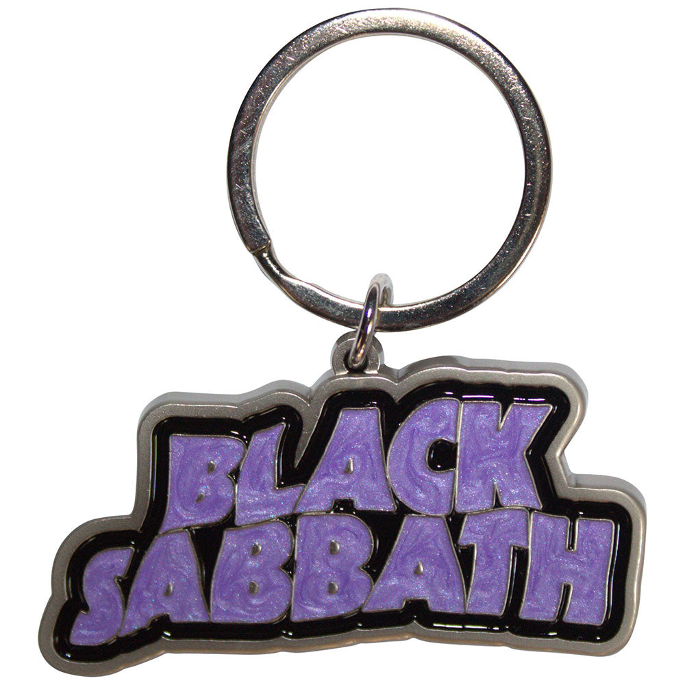Black Sabbath Wavy Logo Bordered [Keychain]