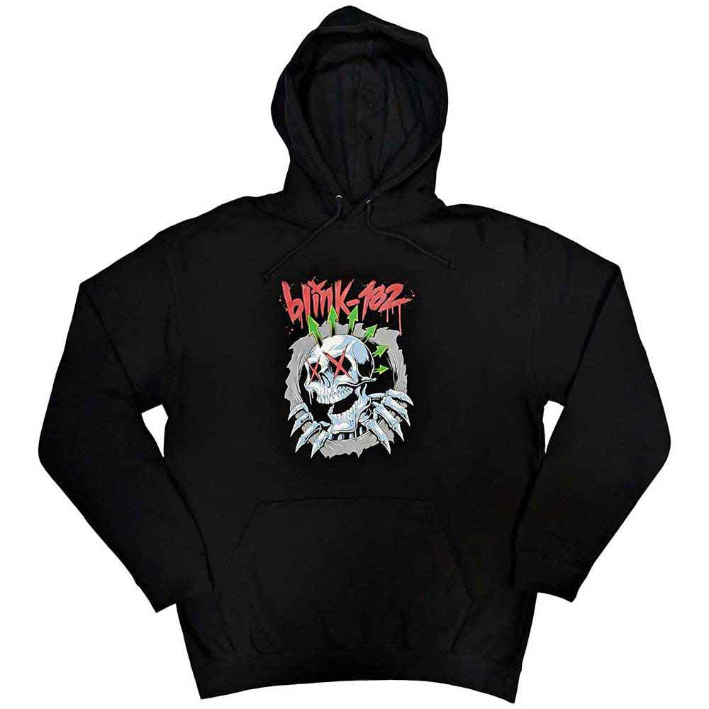 Sudadera con capucha y calavera de seis flechas de Blink-182