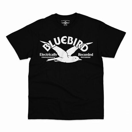 Bluebird Records - Bluebird Records - Logo - Heavy Cotton Unisex T-Shirt - Large Black [Apparel]