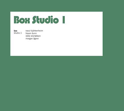 Studio 1 (CD)