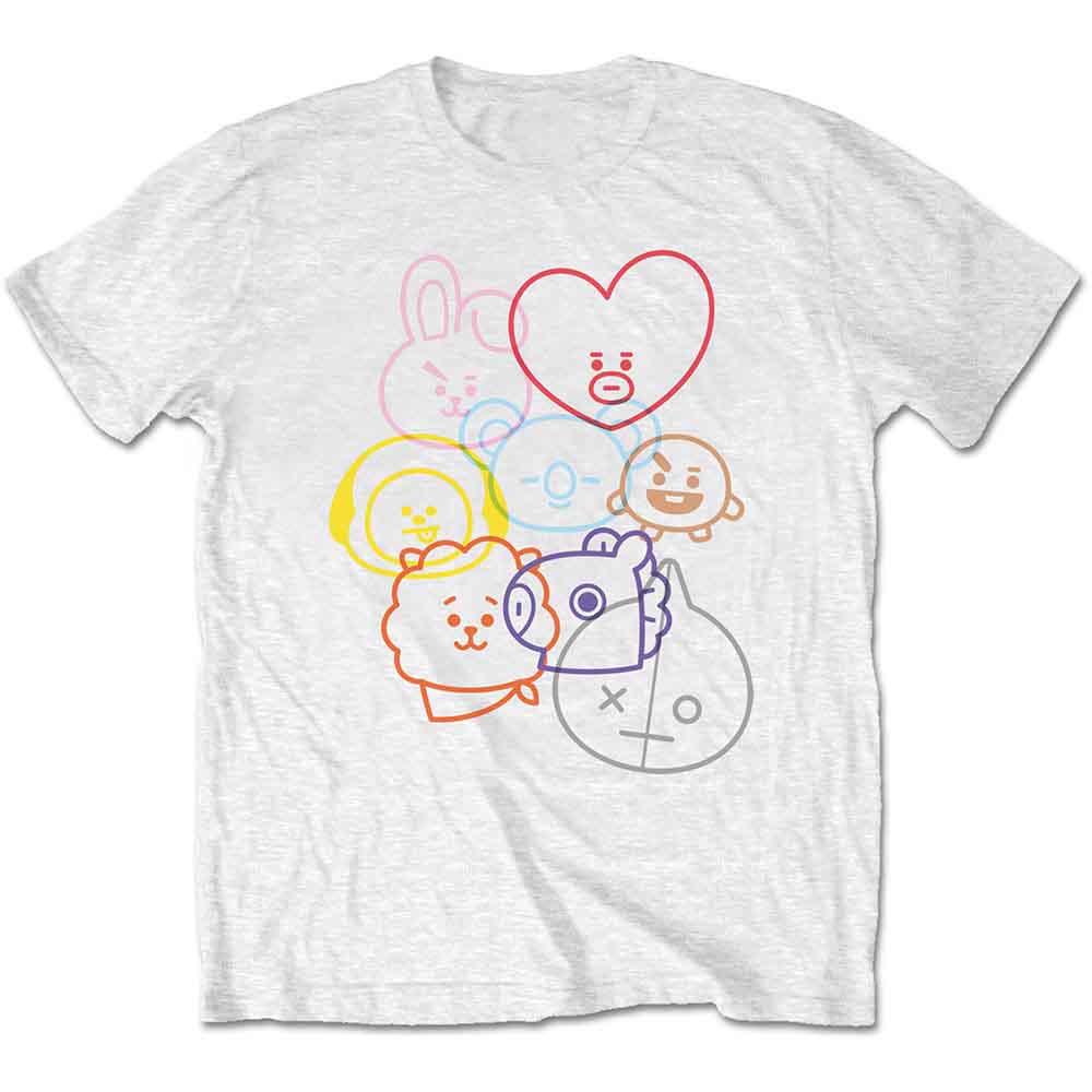 Camiseta con caras de BT21