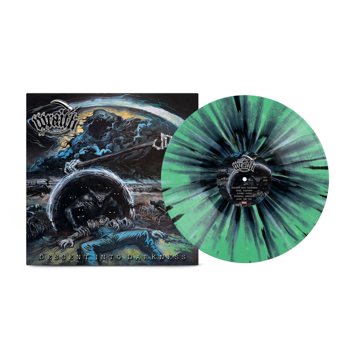 Wraith - Descent Into Darkness O12+ BK/O2 Splatter Vinyl