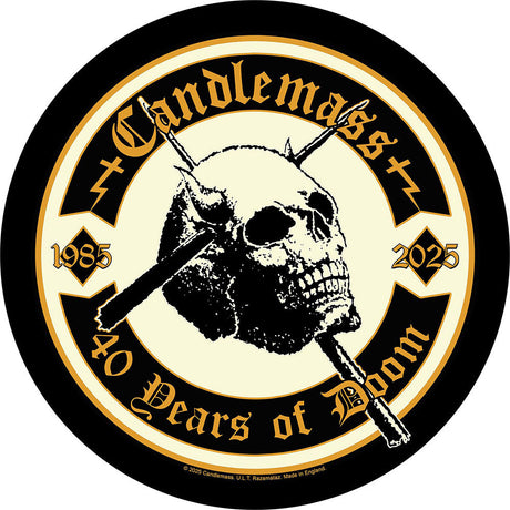 Candlemass - 40 Years Of Doom Back Patch [Apparel]
