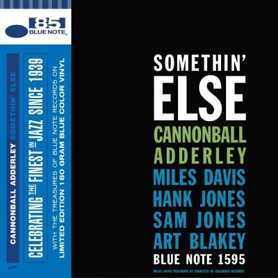 Cannonball Adderley Somethin' Else (Indie Exclusive, Limited Edition, Colored Vinyl, Blue) [Vinyl] - Apocalypse Vinyl