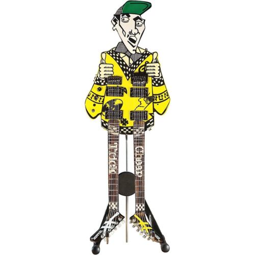 Rick Nielsen Cheap Trick 1983 Hamer Uncle Dick Doubleneck Mini Guitar Replica Collectible (Large Item, Collectible, Figure) (Action Figure)