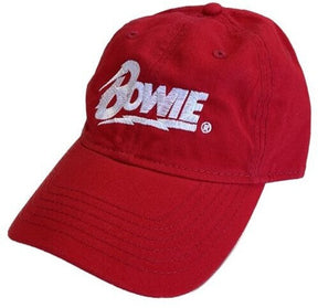 David Bowie - David Bowie - Logo - Unstructured Hat - Red (Hat / Cap, Red) [Hat]