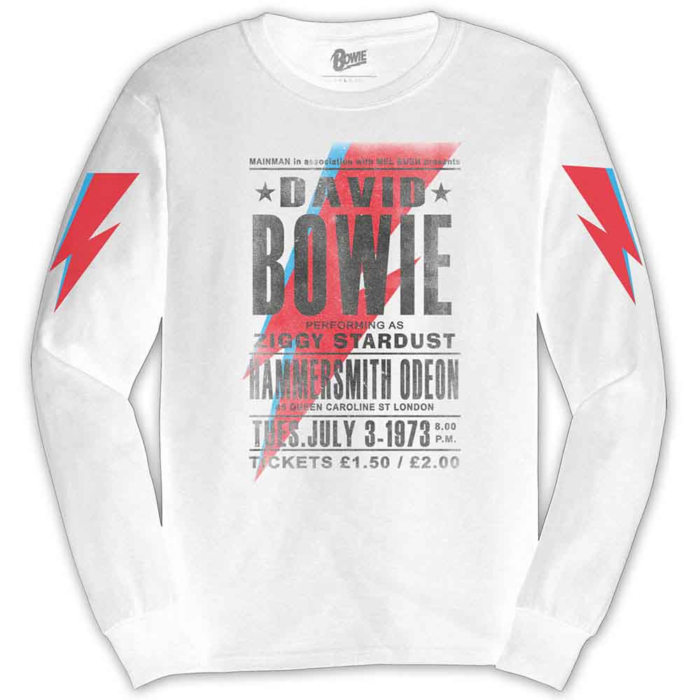 Camiseta de manga larga de David Bowie Hammersmith Odeon