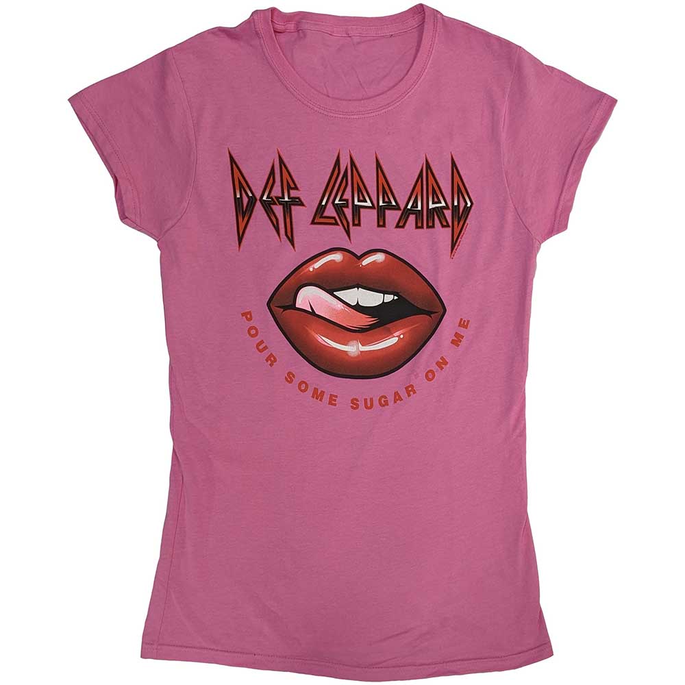 Def Leppard Pour Some Sugar On Me Lips Tour 2019 [Short Sleeve Tee]