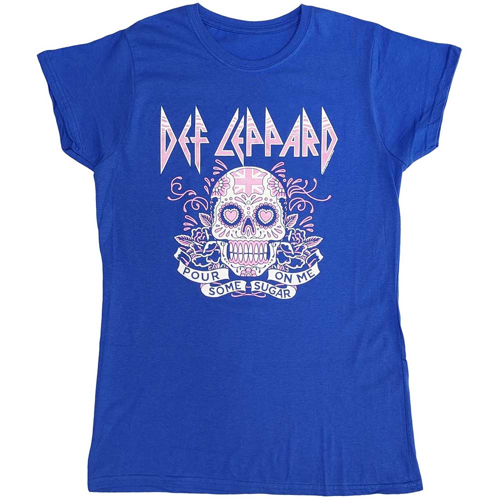 Def Leppard Pour Some Sugar On Me Skull Tour 2019 [Camiseta de manga corta]