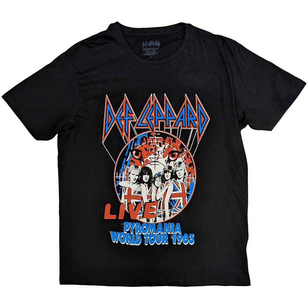 Camiseta de la gira mundial Pyro de Def Leppard