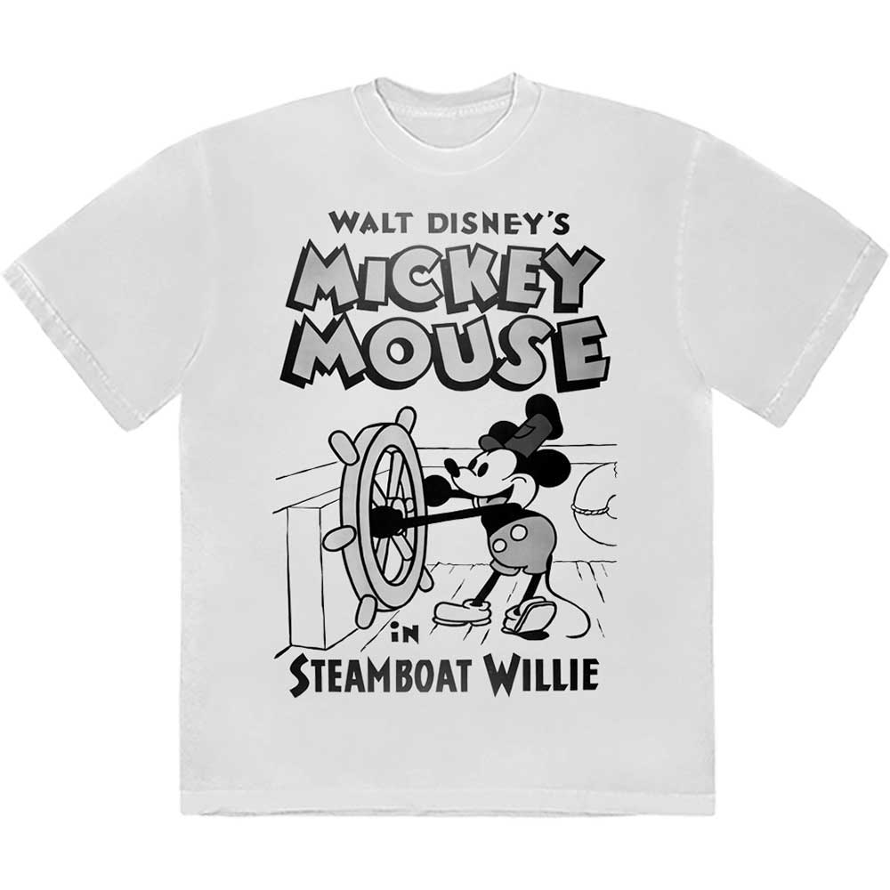 Camiseta de Mickey Mouse de Disney con el barco de vapor Willie