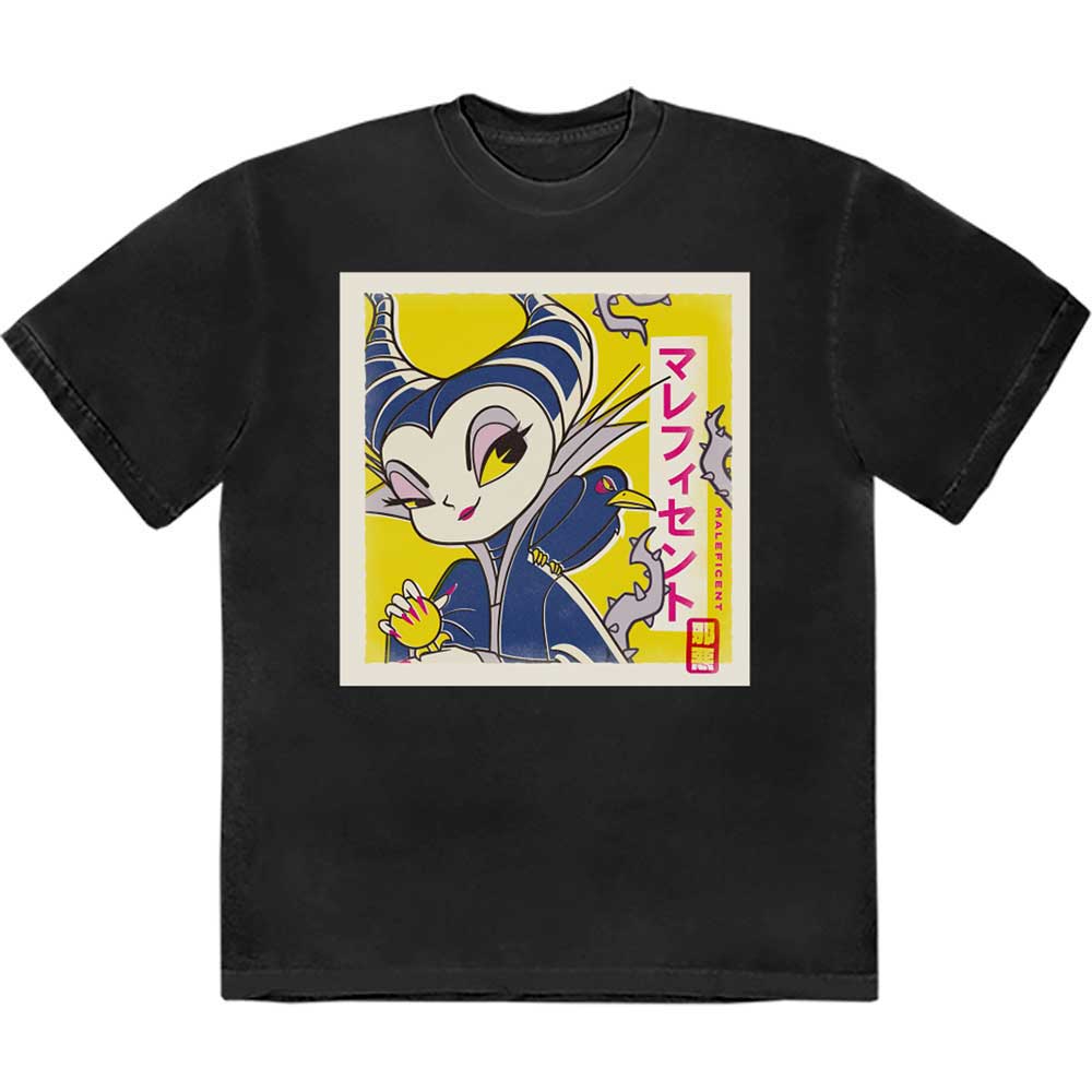 Camiseta de Disney La Bella Durmiente y Maléfica en japonés