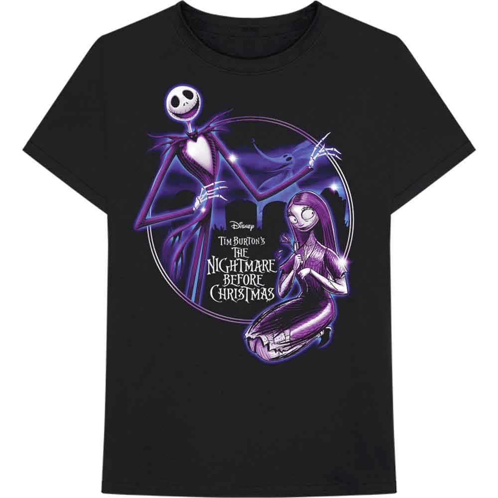 Disney Pesadilla antes de Navidad Cementerio morado [Camiseta]