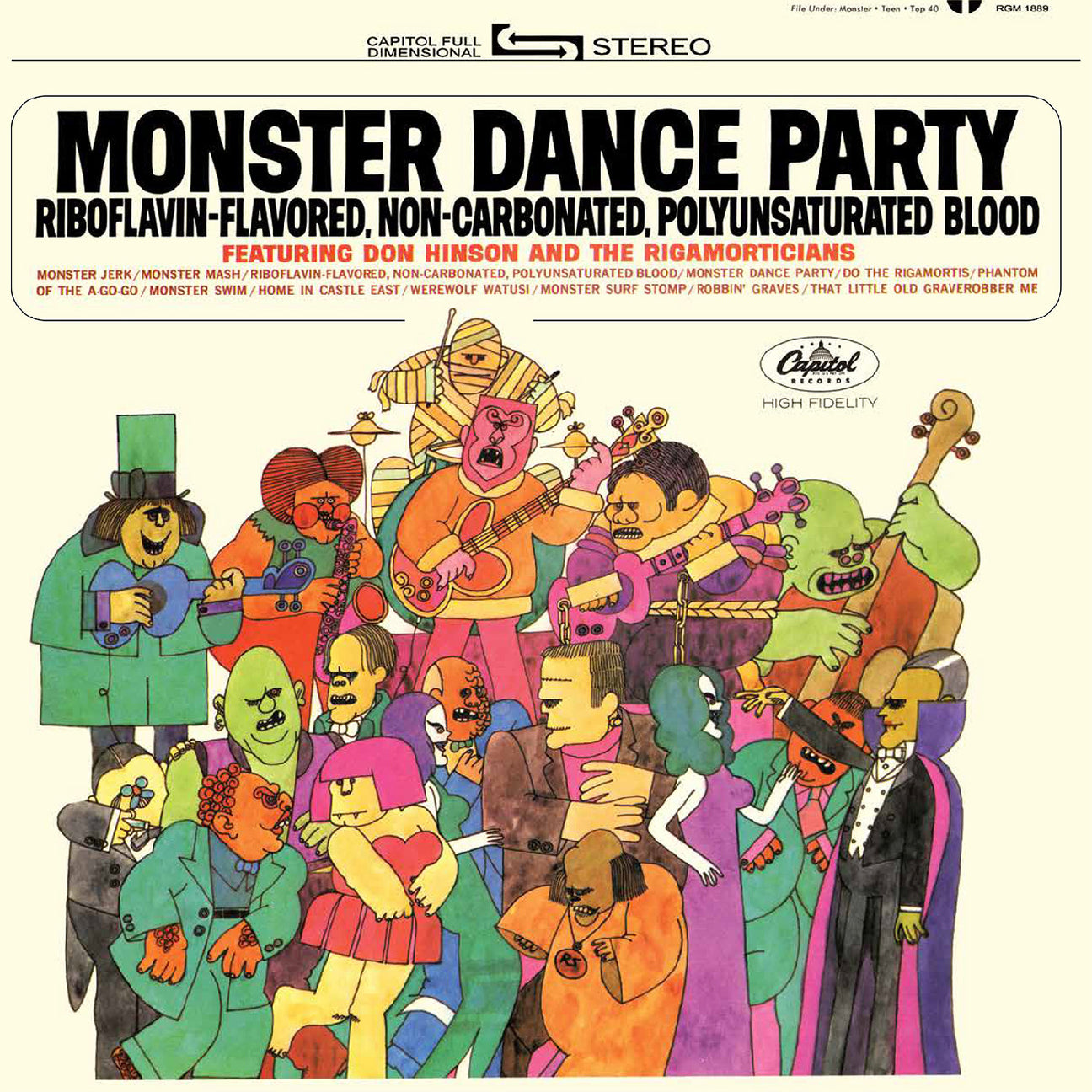 Monster Dance Party (Orange & Black Pumpkin Splatter Vinyl) (Vinyl)