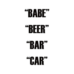Babe Beer Bar Car (Vinyl) - Apocalypse Vinyl