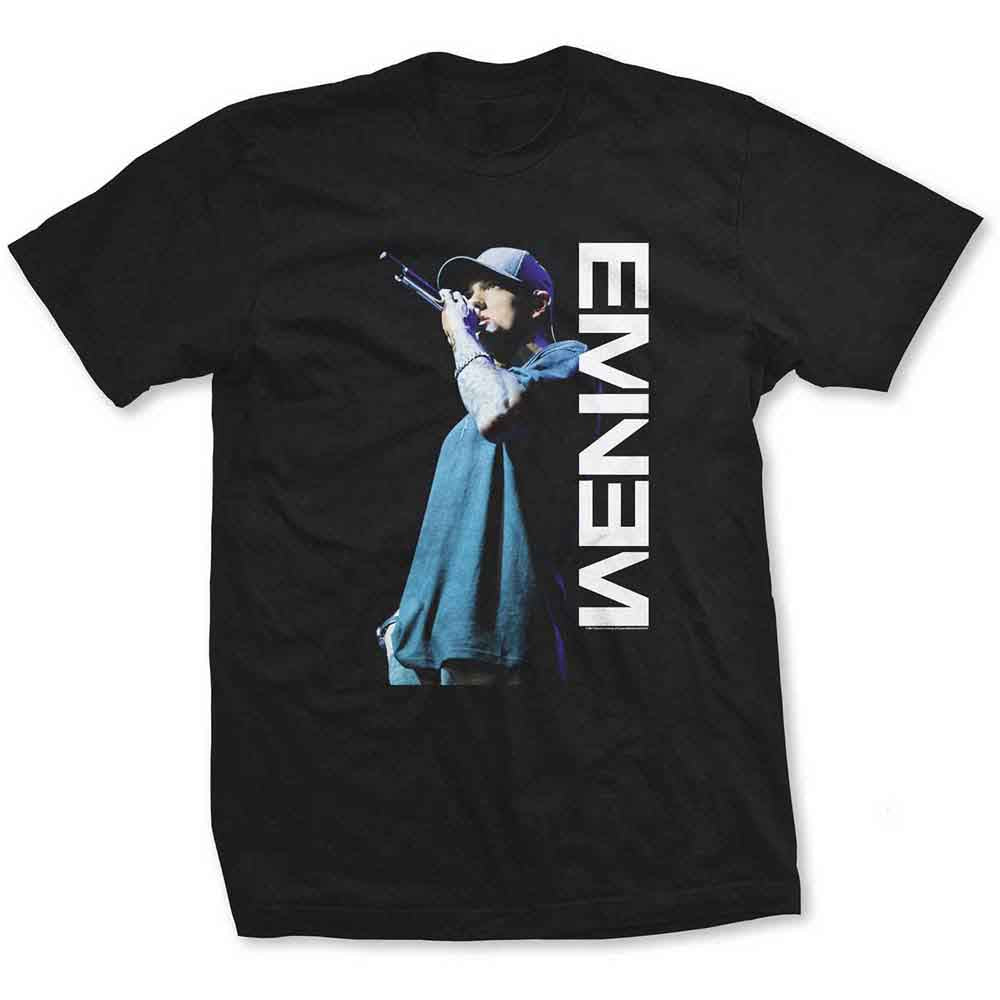 Camiseta con pose de micrófono de Eminem