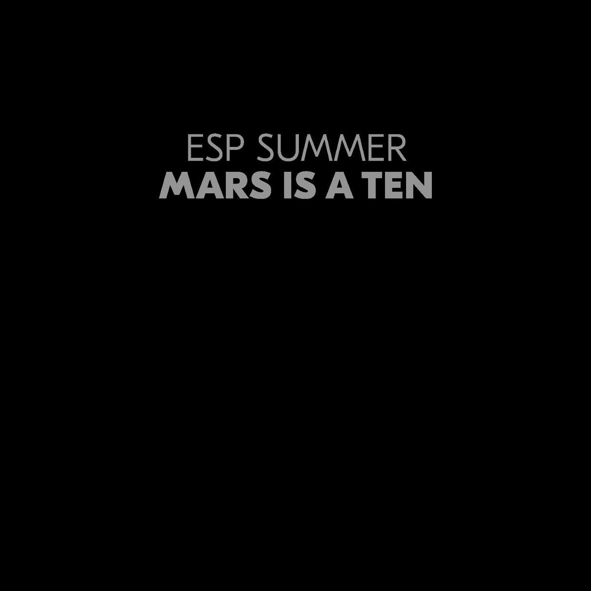 Mars Is A Ten (CLEAR VINYL) (Vinyl) - Apocalypse Vinyl