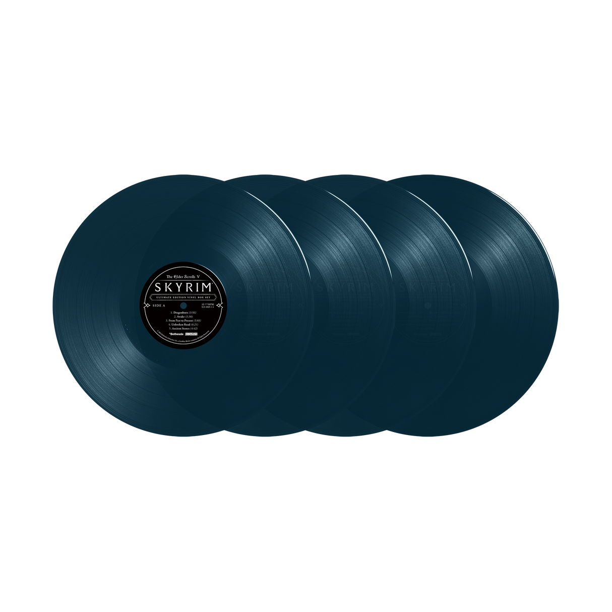 THE ELDER SCROLLS V: SKYRIM Ultimate Edition - 4LP BOX SET "Blackreach Blue" [VINYL] *Pre-Order* (Vinyl)