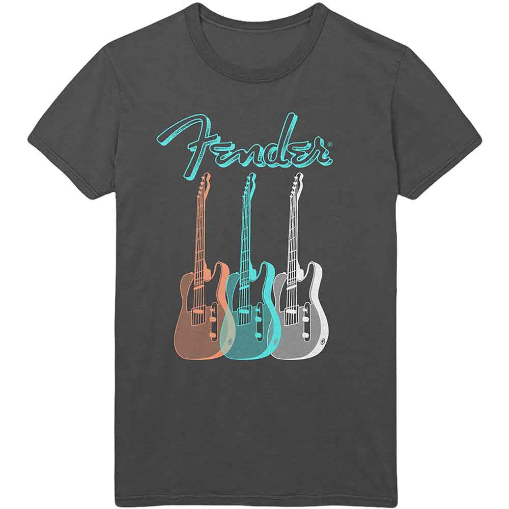 Camiseta con la guitarra Fender Triple