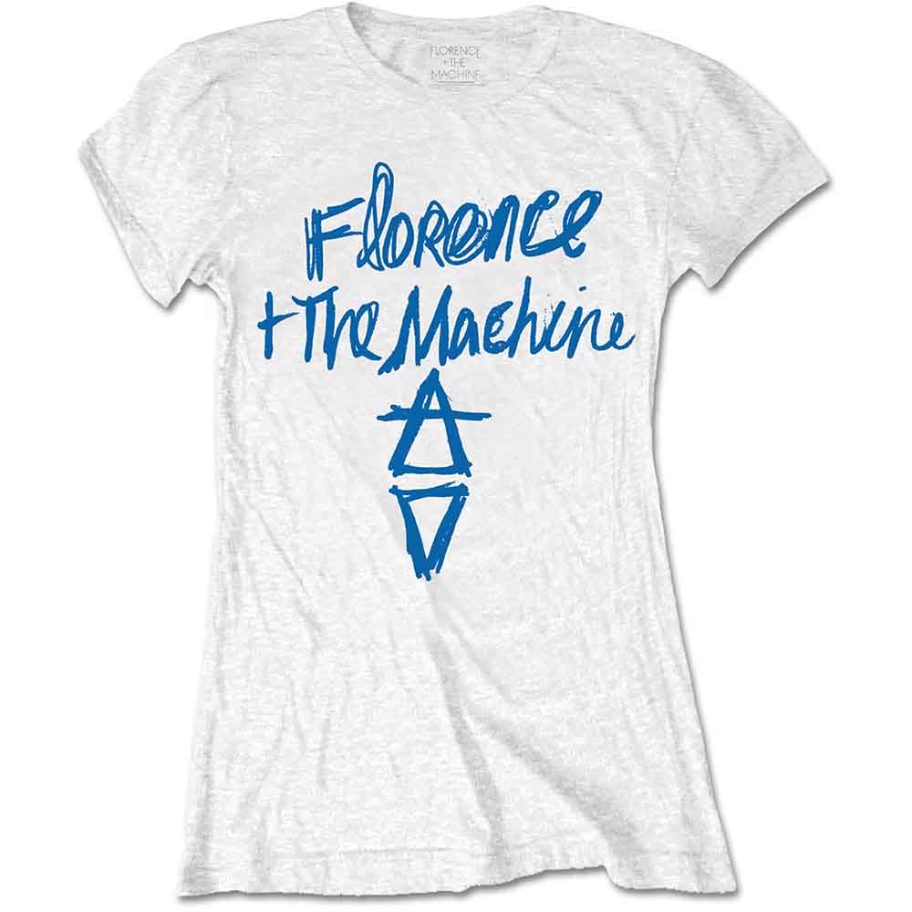 Camiseta de manga corta con el logotipo dibujado a mano de Florence &amp; The Machine