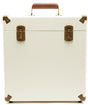 GPO Retro SWB18CT 12" Vinyl Record Case 35 Cnt Capacity Removable Lid - Cream / Tan [Turntable Accessories]