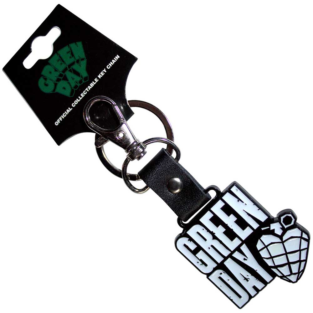 Green Day Stacked Logo & Grenade [Keychain]