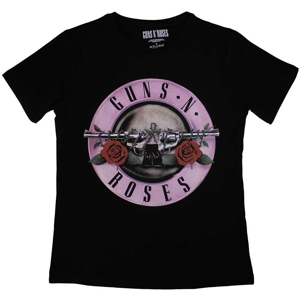 Camiseta de manga corta con el logotipo clásico de Guns N' Roses