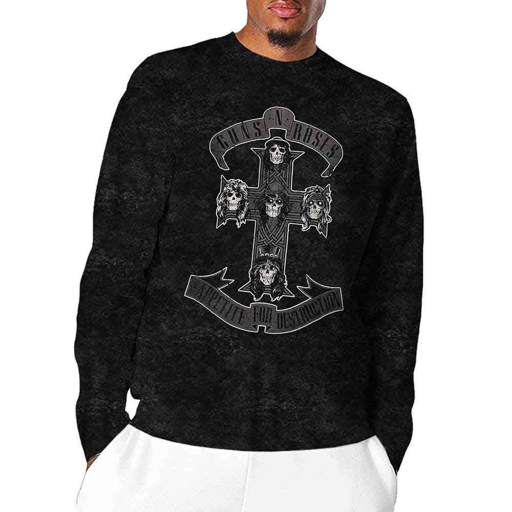 Guns N' Roses Monochrome Cross [T-Shirt]