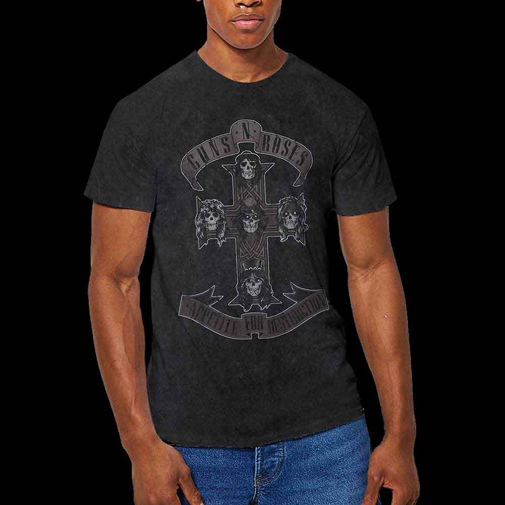 Guns N' Roses Monochrome Cross [T-Shirt]