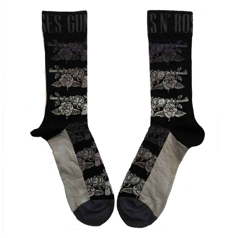 Guns N' Roses Monochrome Pistols [Socks]