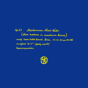 Mediterranean Music Water (Vinyl) - Apocalypse Vinyl