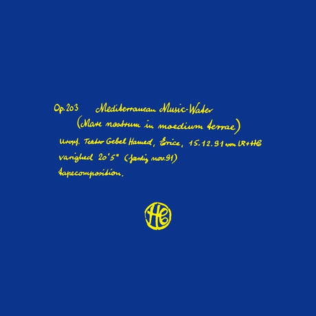 Mediterranean Music Water (Vinyl) - Apocalypse Vinyl