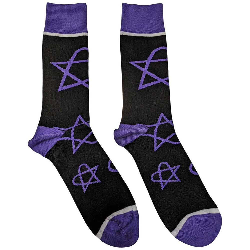 Him Purple Heartagrams [Socks]