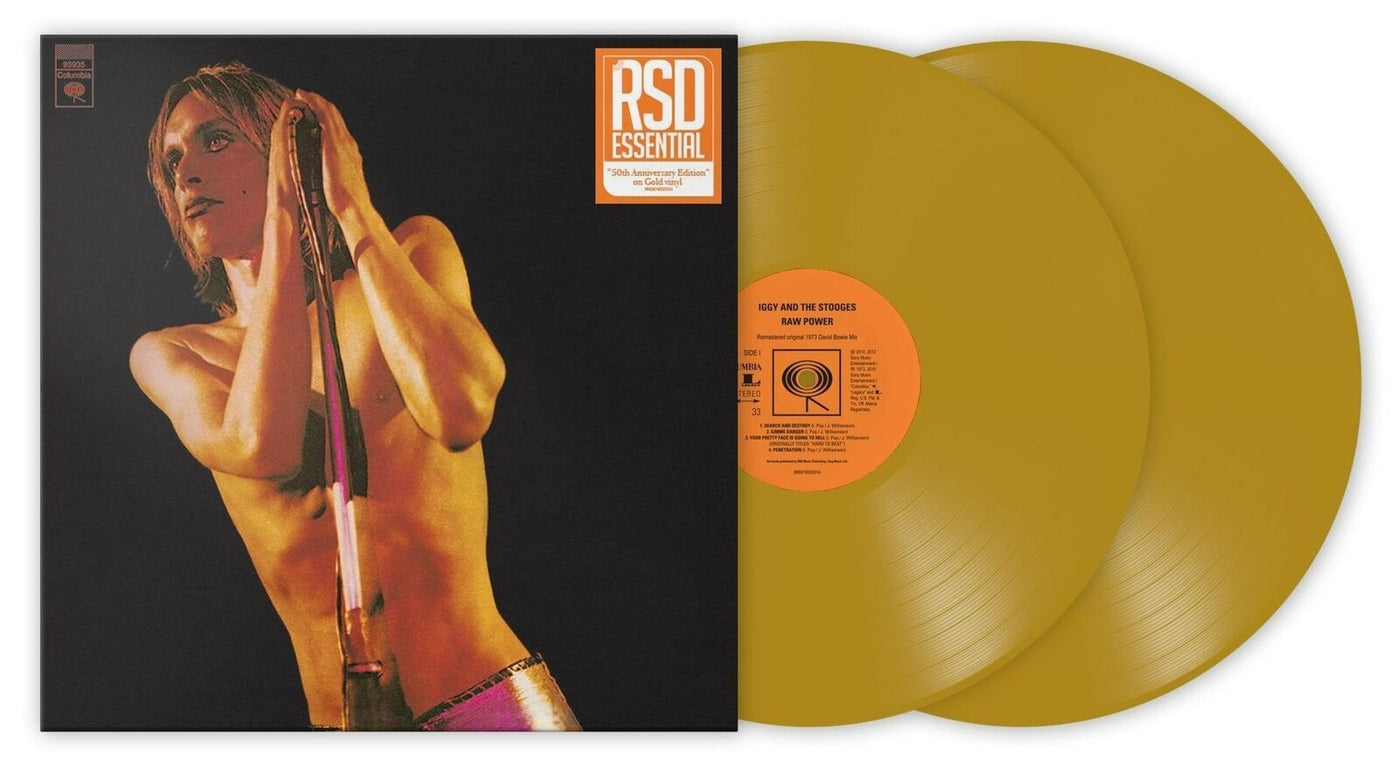 Iggy And The Stooges Raw Power: 50th Anniversary Edition (RSD Essential, Colored Vinyl, Gold) (2 Lp's) [Vinyl]