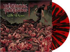 Internal Bleeding - Settle All Scores [Red W/ Black Splatter Vinyl] [Vinyl]