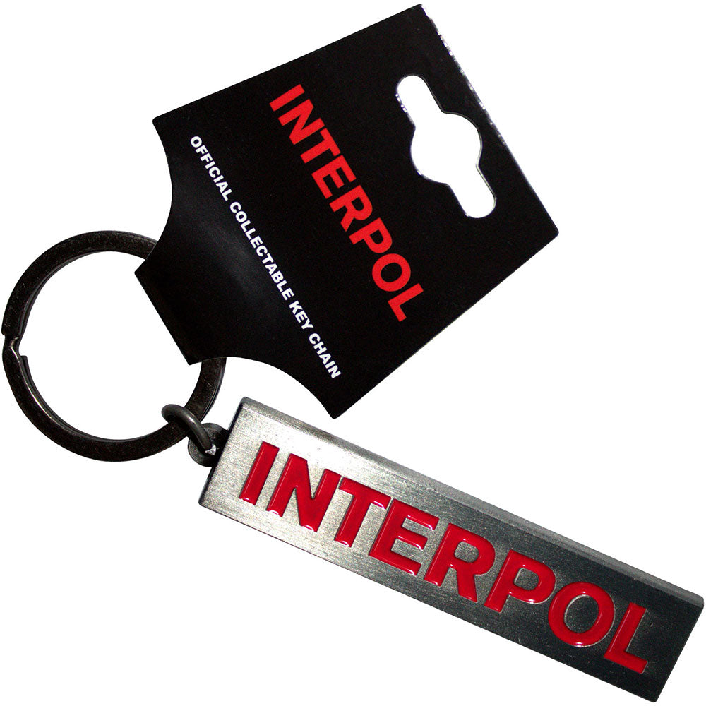 Interpol Text Logo [Keychain]