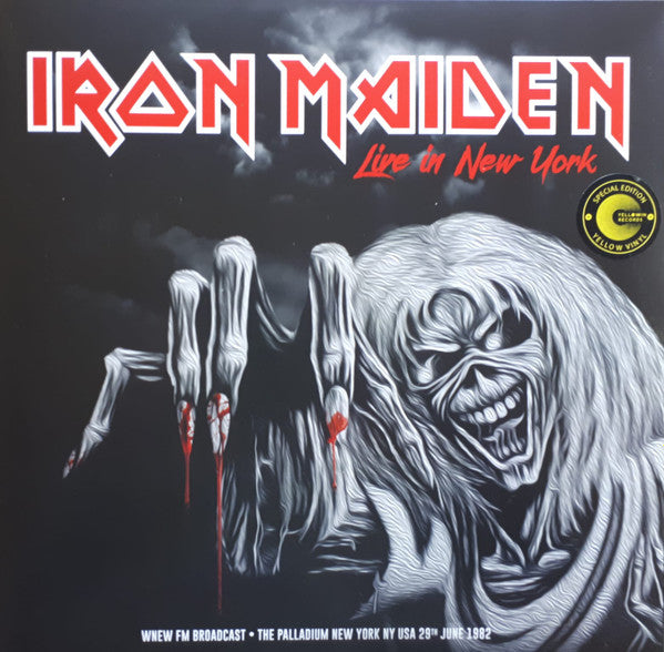 Iron Maiden Live In New York: Palladium June 29th, 1982 (Yellow Vinyl) [Import] [Vinyl] - Apocalypse Vinyl