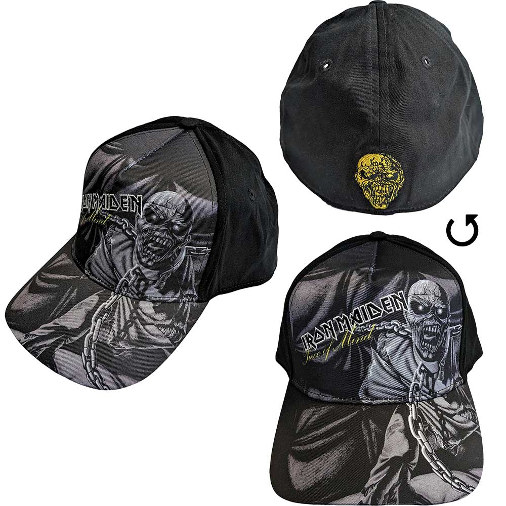 Iron Maiden Piece Of Mind Greyscale [Hat]