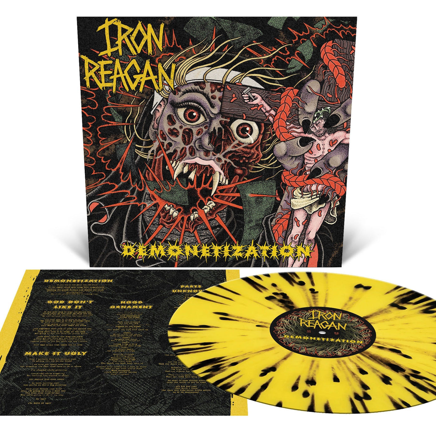 Iron Reagan - Demonetization (Indie Exclusive) [Canary Yellow With Splatter] [Vinyl]