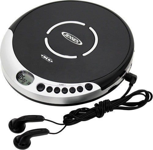 Jensen CD-60R Personal CD Player - 60 Second Anti-Skip - FM Radio (Silver/Black) (CD Player)