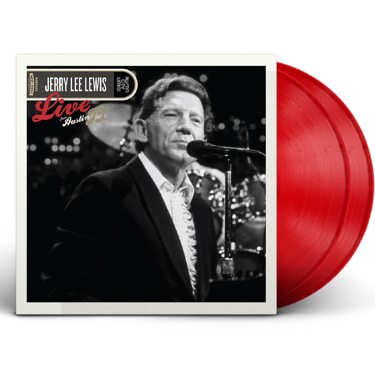 Jerry Lee Lewis 德克萨斯州奥斯汀现场演唱会（不透明红色黑胶唱片）[唱片和 LP]