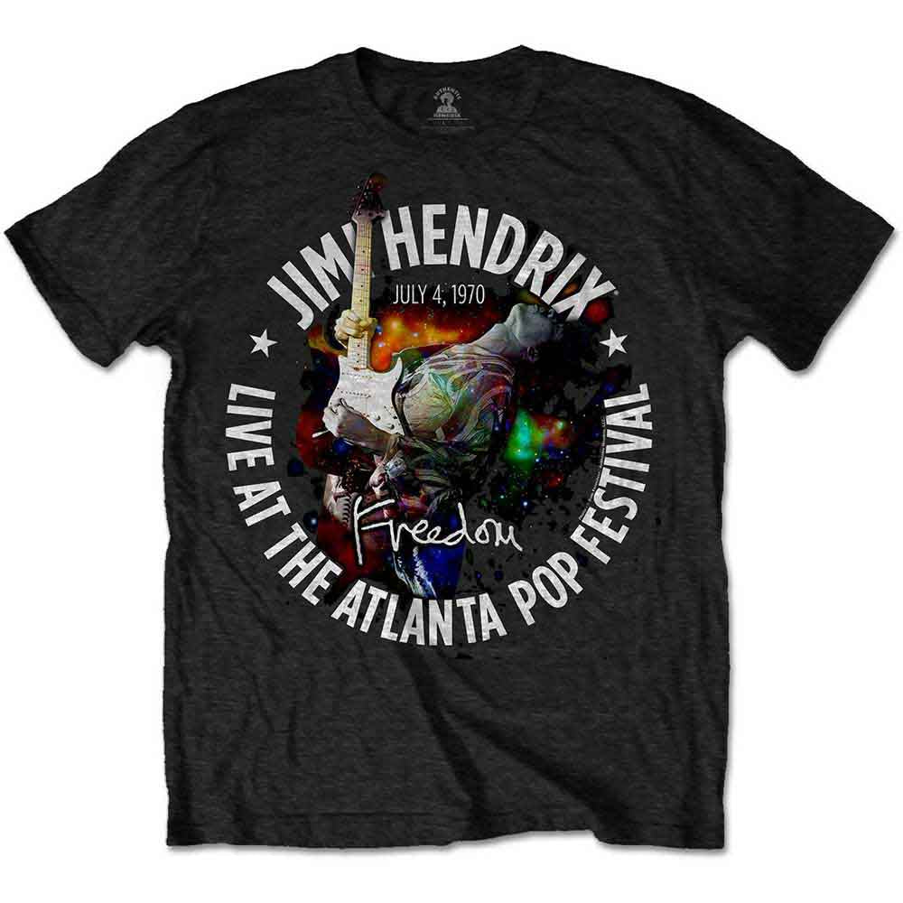 Camiseta del festival pop de Atlanta de Jimi Hendrix de 1970