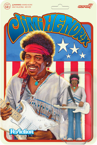Super7 - Jimi Hendrix - Reaction Figures - Jimi Hendrix (Festival) (Collectible, Action Figure, Figure) [Action Figure]